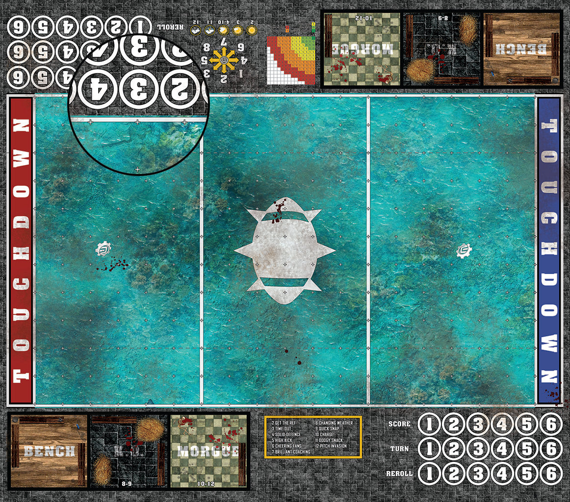 Custom Fantasy Football 7s Play Mat / Pitch from Mats by Mars