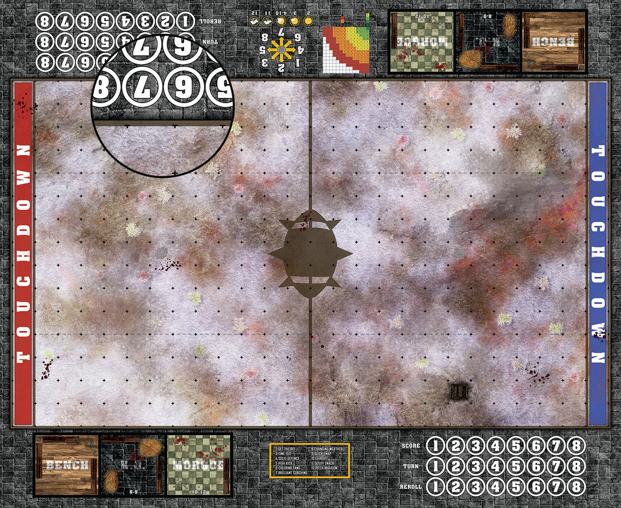 Mats by Mars: Hinterland Snow Fantasy Football Play Mat / Pitch