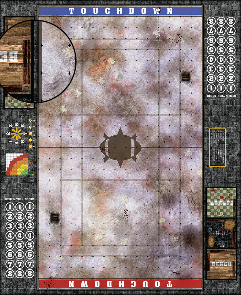 Custom Fantasy Football Play Mat / Dual Pitch 11s and 7s from Mats by Mars