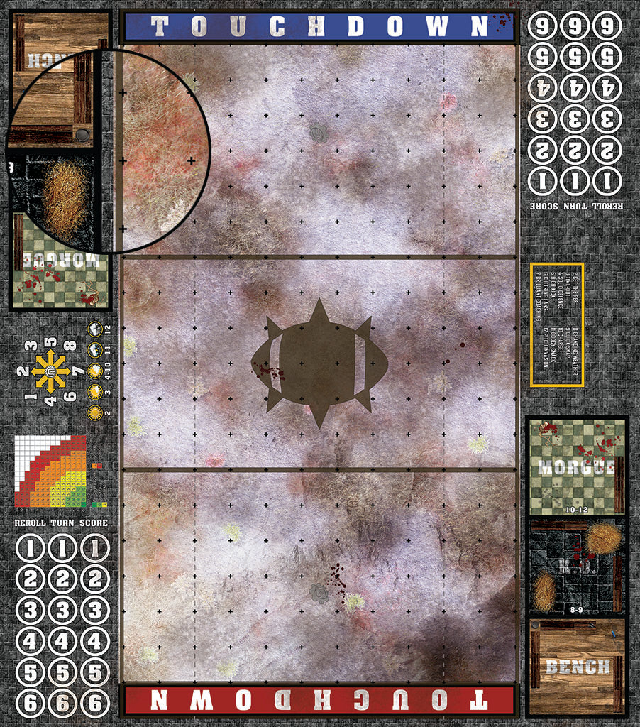 Mats by Mars: Hinterland Snow Fantasy Football Play Mat / Pitch