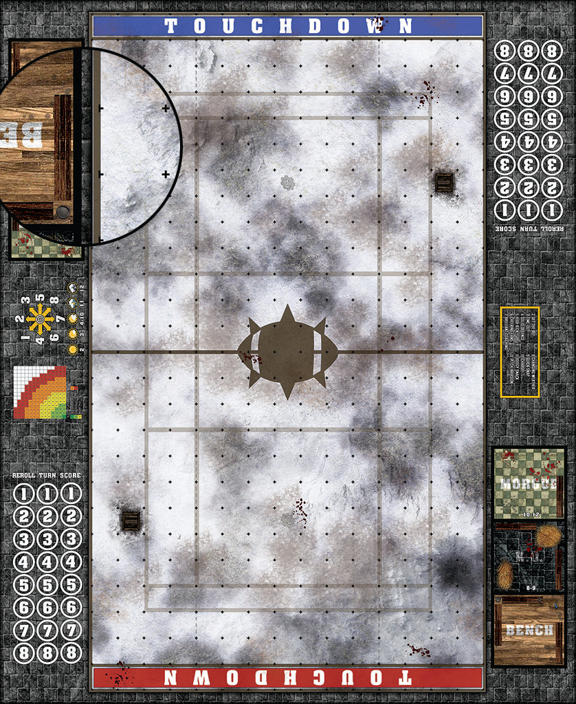 Custom Fantasy Football Play Mat / Dual Pitch 11s and 7s from Mats by Mars