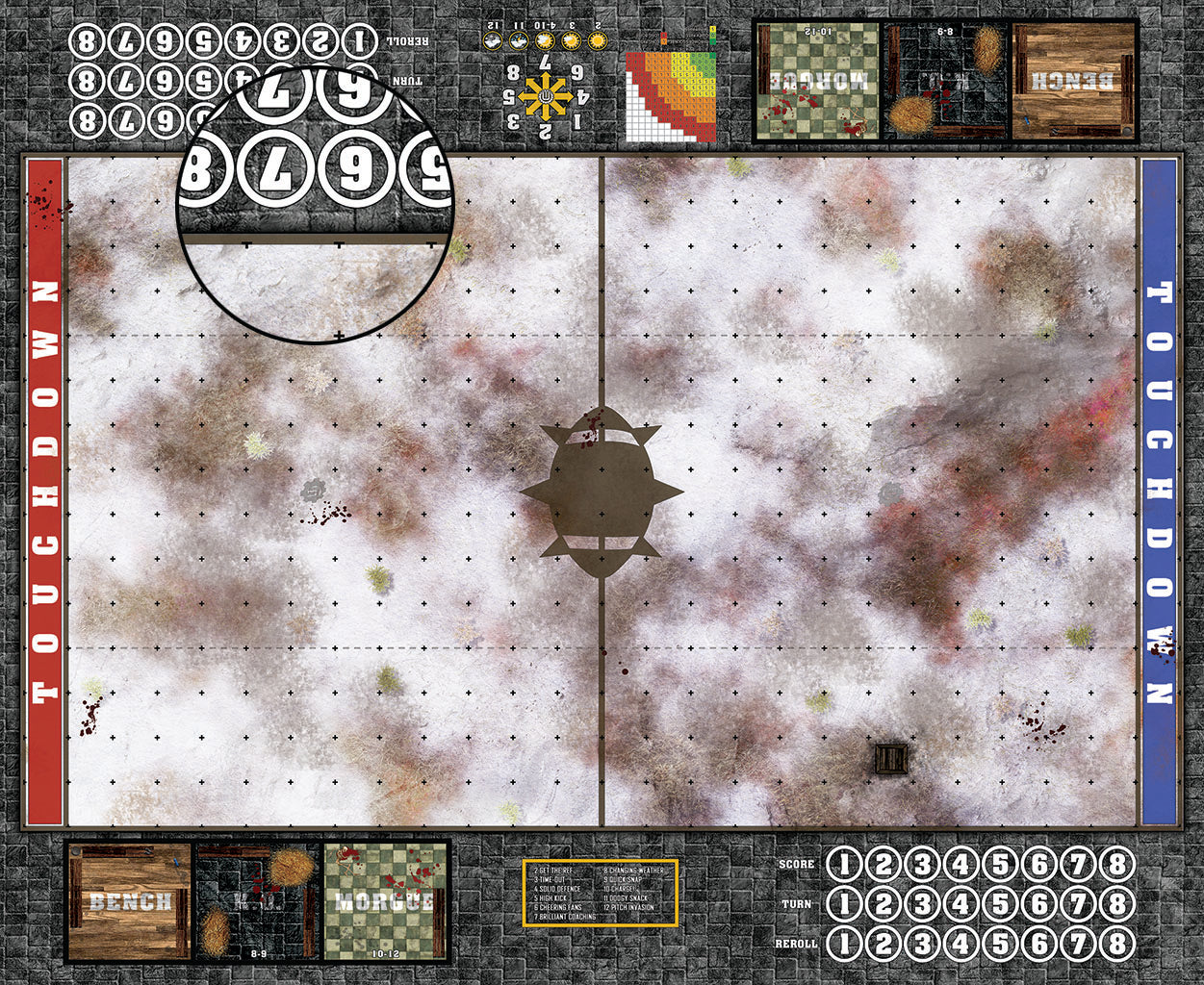 Mats by Mars: High Desert Chill Fantasy Football Play Mat / Pitch