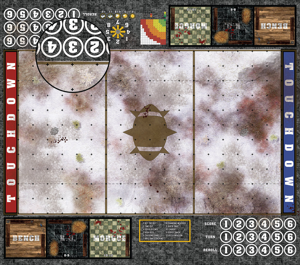 Mats by Mars: High Desert Chill Fantasy Football Play Mat / Pitch