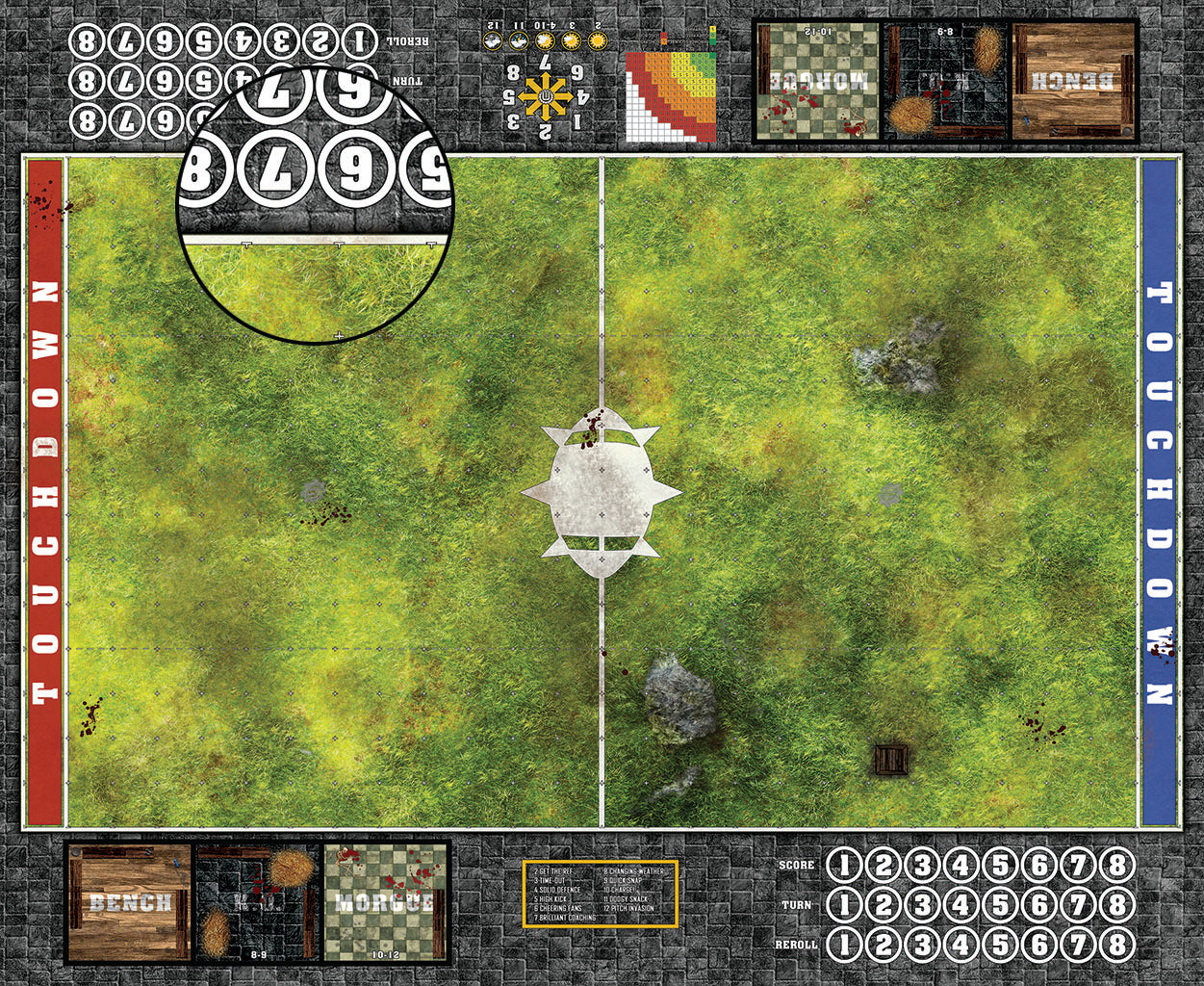 Custom Fantasy Football Play Mat / Pitch 11s