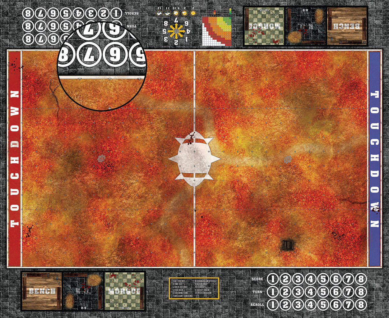 Mats by Mars: Autumn Forest Trail Fantasy Football Play Mat / Pitch