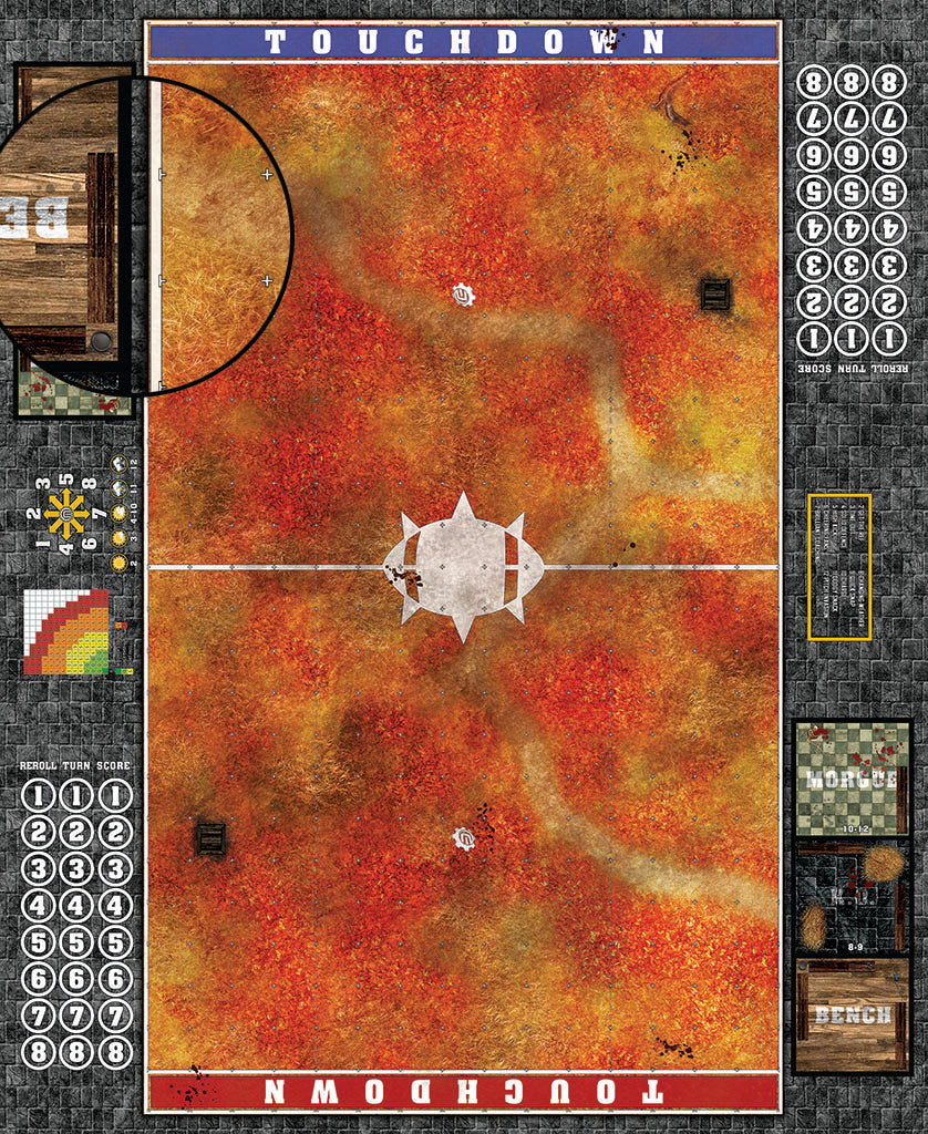 Mats by Mars: Autumn Forest Trail Fantasy Football Play Mat / Pitch