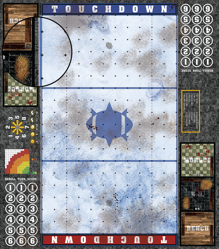 Mats by Mars: Glacial Pass Fantasy Football Play Mat / Pitch