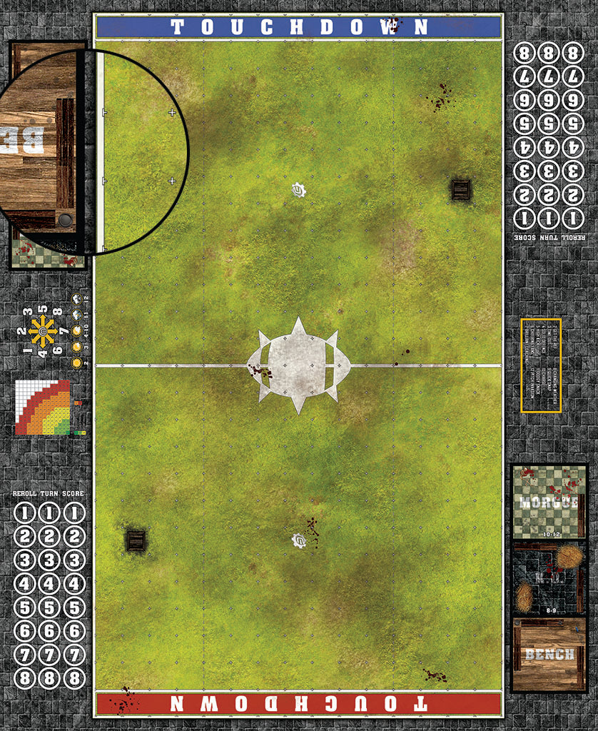 Mats by Mars: Peaceful Prairie Fantasy Football Play Mat / Pitch