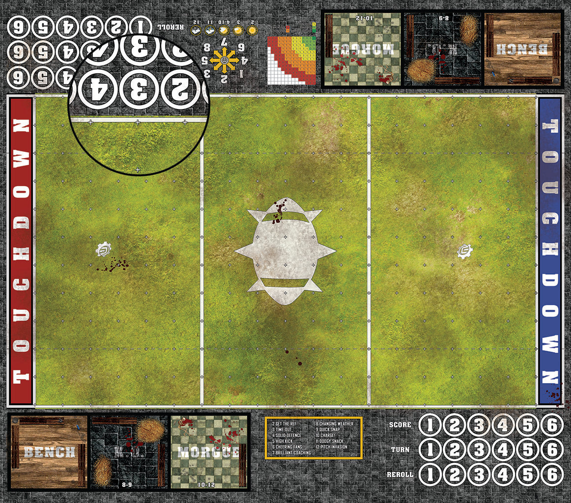 Custom Fantasy Football 7s Play Mat / Pitch from Mats by Mars