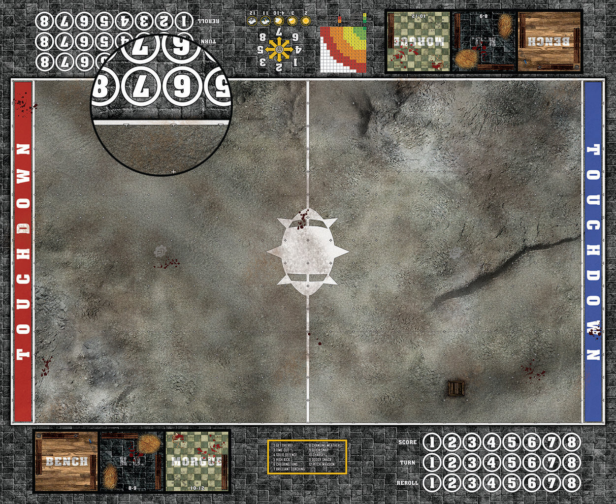 Custom Fantasy Football Play Mat / Pitch 11s