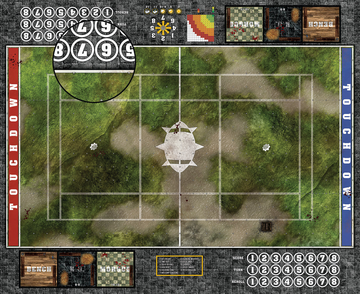 Mats by Mars: Bayou Country Fantasy Football Play Mat / Pitch