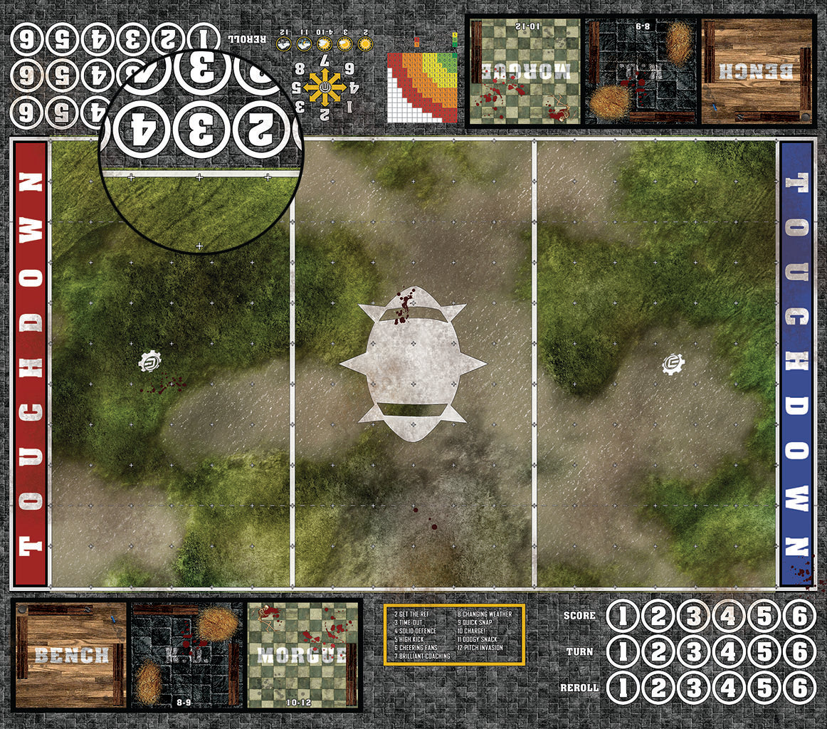 Mats by Mars: Bayou Country Fantasy Football Play Mat / Pitch