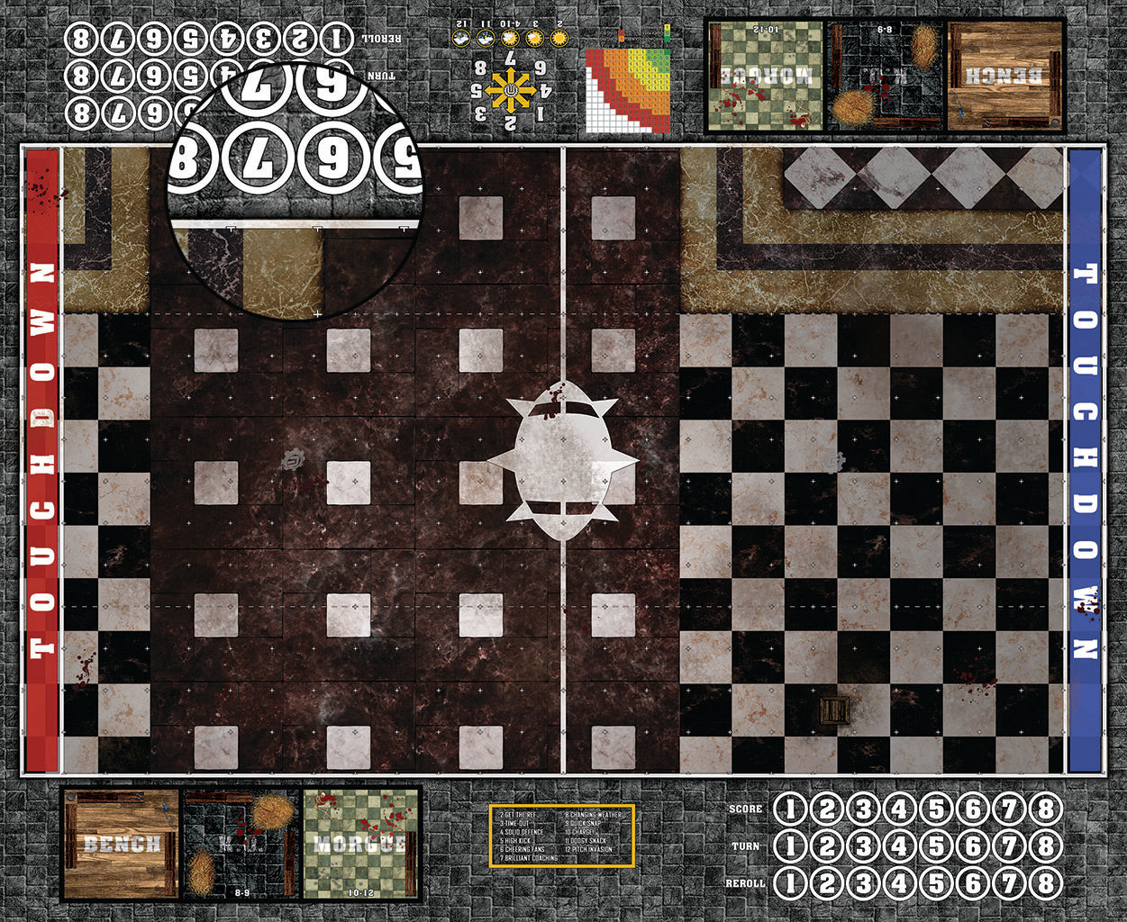 Mats by Mars: Manor Hall Fantasy Football Play Mat / Pitch