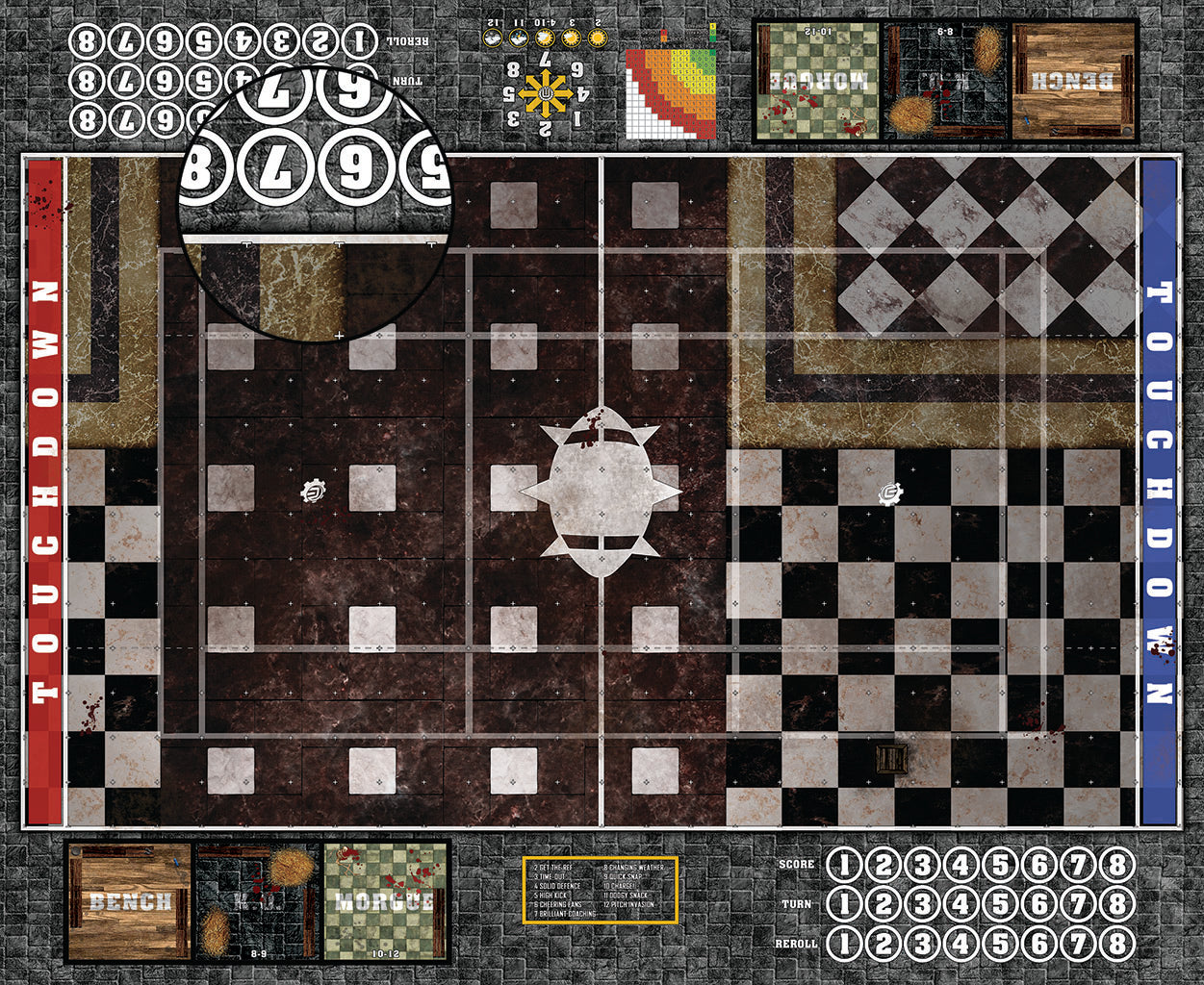 Mats by Mars: Manor Hall Fantasy Football Play Mat / Pitch