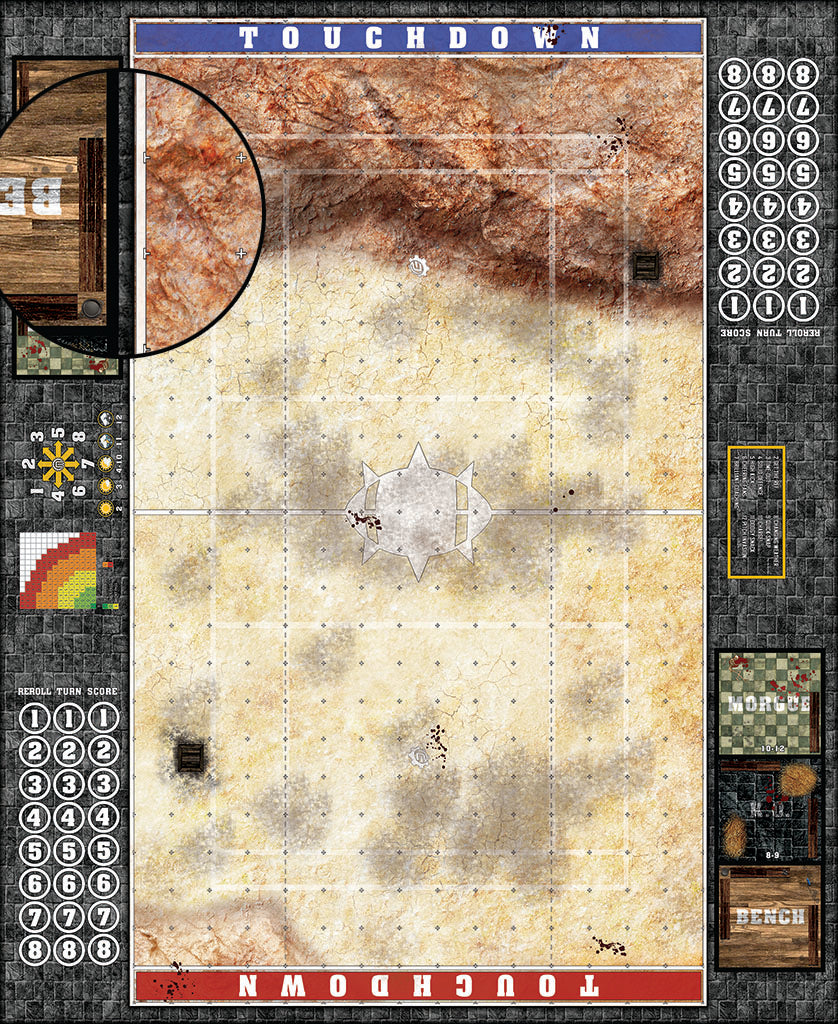 Mats by Mars: Desert Canyon Fantasy Football Play Mat / Pitch