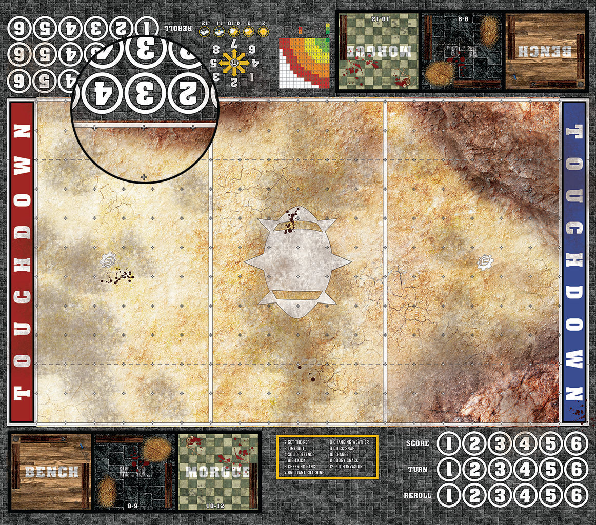 Mats by Mars: Desert Canyon Fantasy Football Play Mat / Pitch