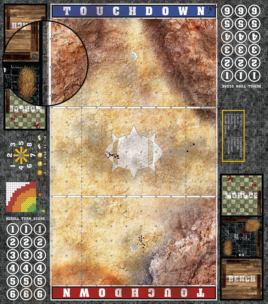 Mats by Mars: Desert Canyon Fantasy Football Play Mat / Pitch