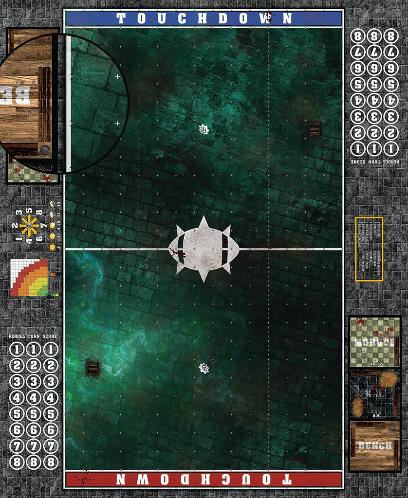 Mats by Mars: Noxious Sewer Fantasy Football Play Mat / Pitch