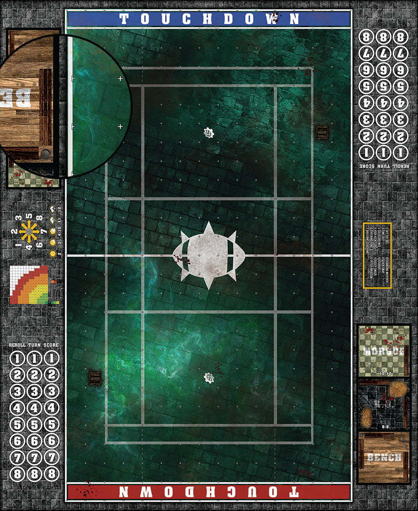 Mats by Mars: Noxious Sewer Fantasy Football Play Mat / Pitch