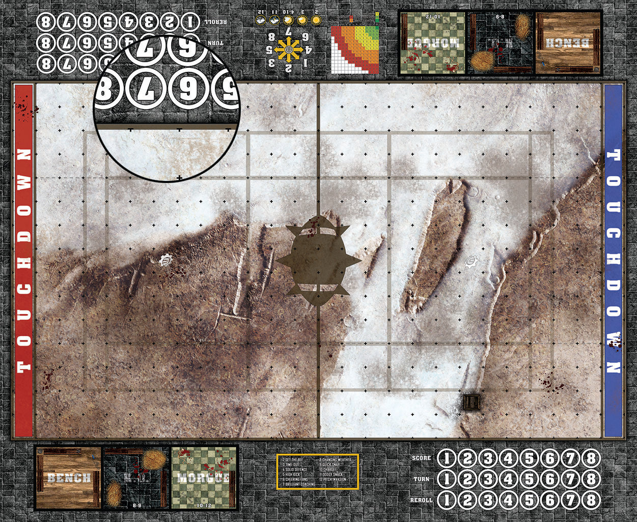 Mats by Mars: Bleached Bone Gulch Fantasy Football Play Mat / Pitch