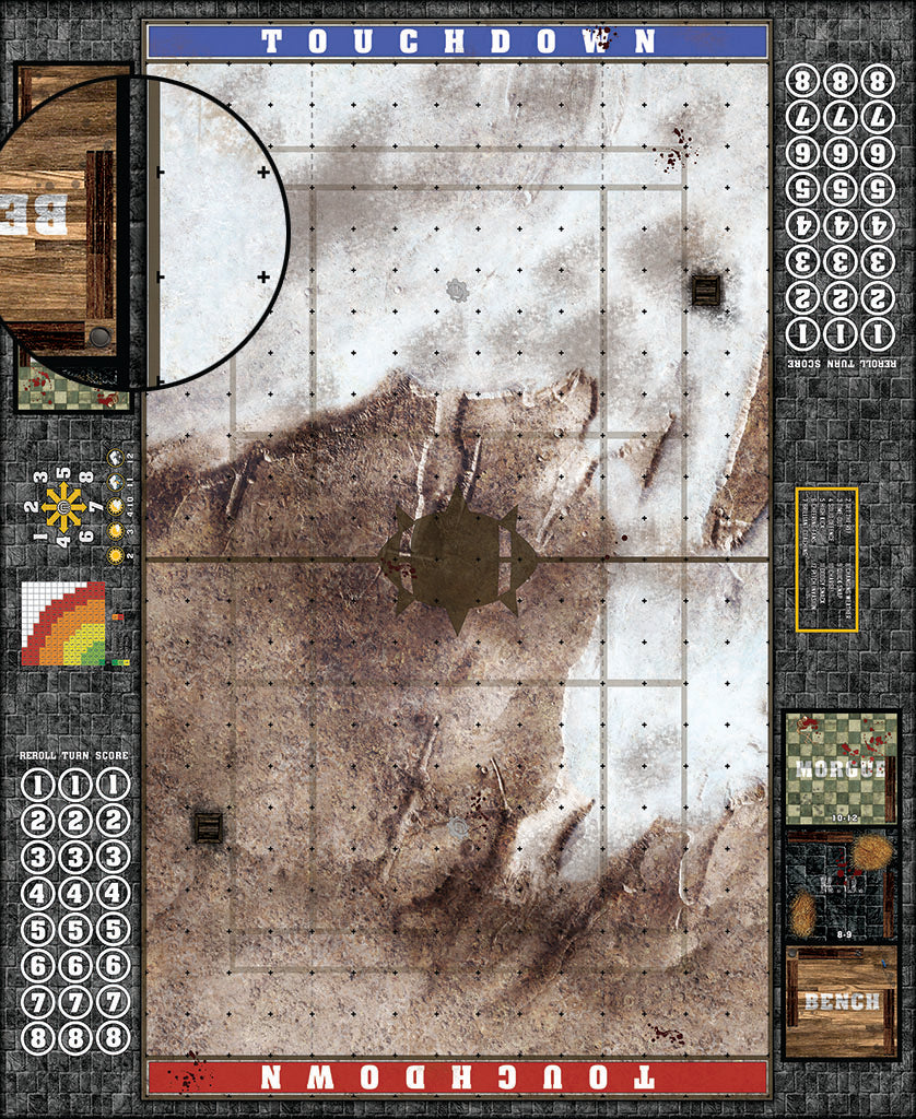 Custom Fantasy Football Play Mat / Dual Pitch 11s and 7s from Mats by Mars