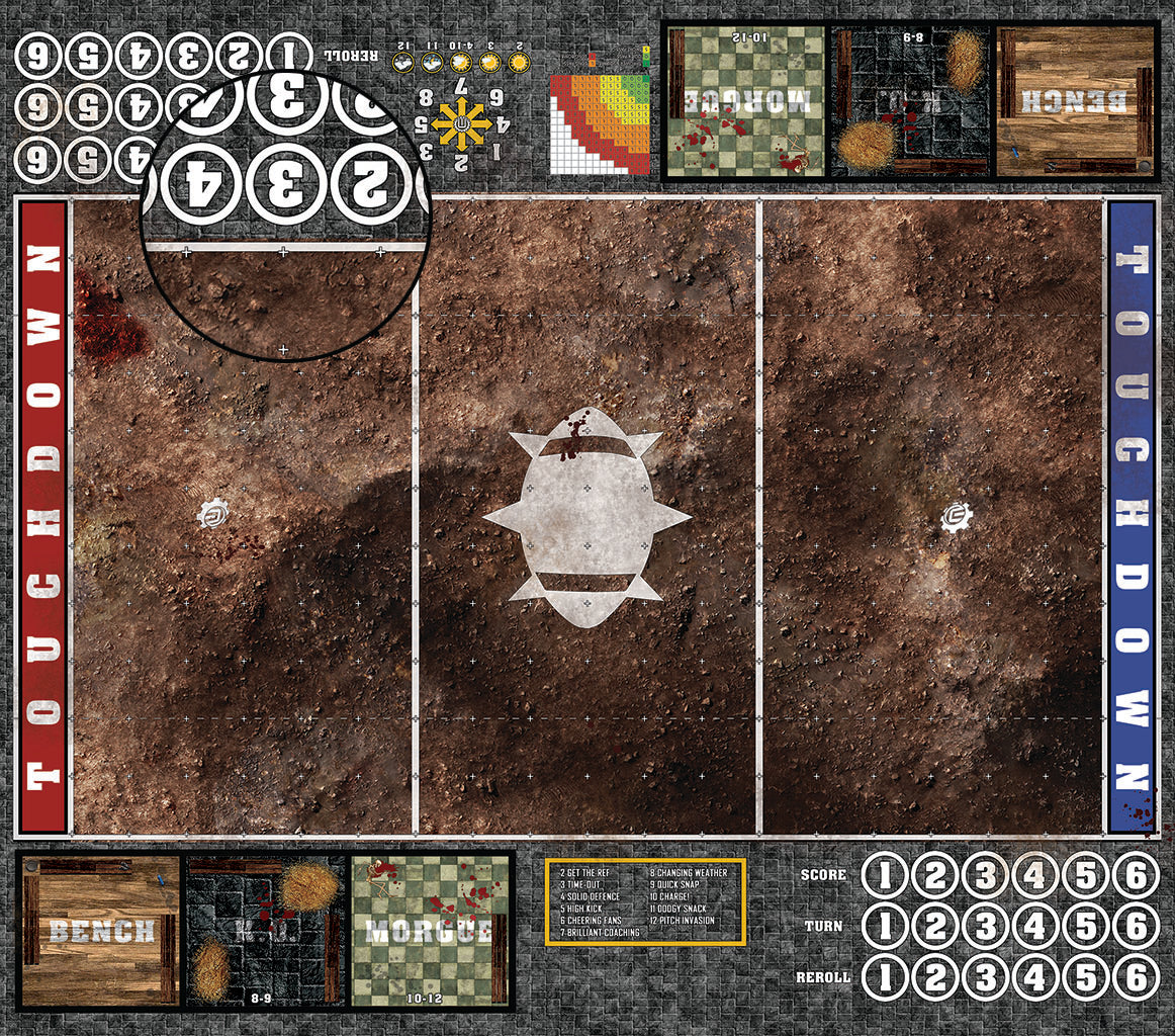 Mats by Mars: Trench Assault Fantasy Football Play Mat / Pitch