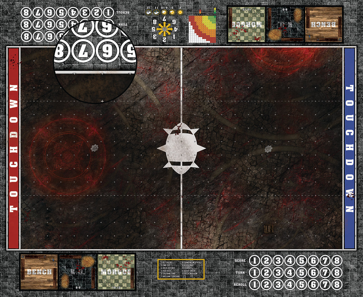 Mats by Mars: Unholy Warren Fantasy Football Play Mat / Pitch