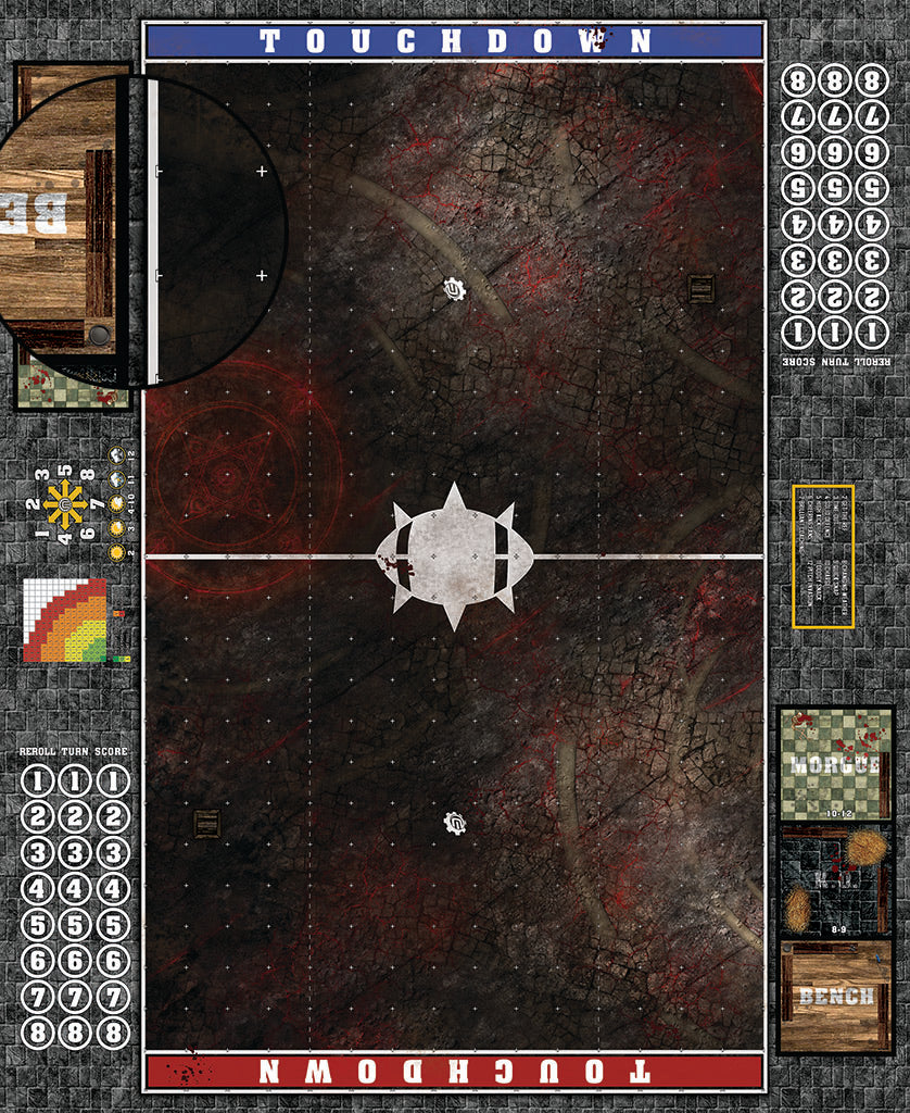 Mats by Mars: Unholy Warren Fantasy Football Play Mat / Pitch
