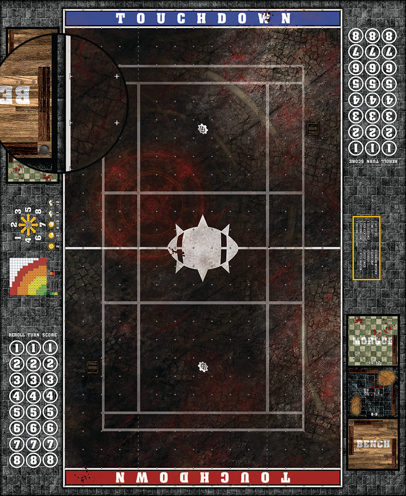Mats by Mars: Unholy Warren Fantasy Football Play Mat / Pitch
