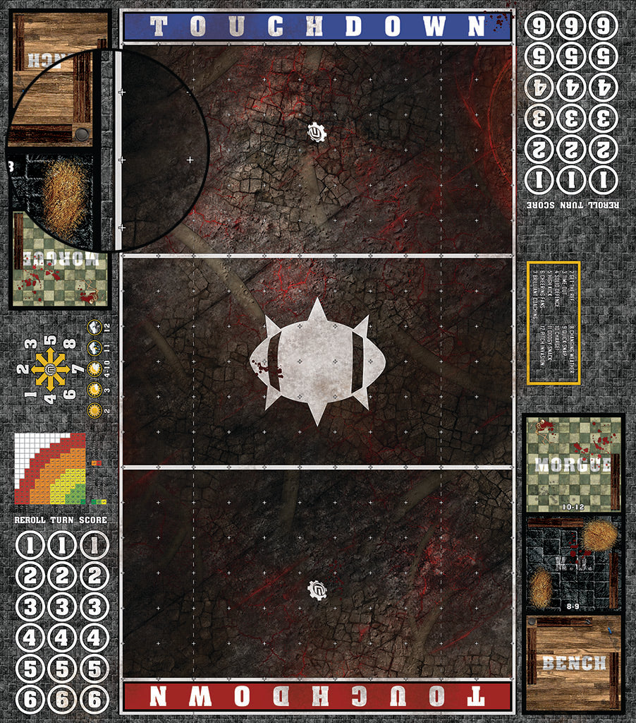 Mats by Mars: Unholy Warren Fantasy Football Play Mat / Pitch