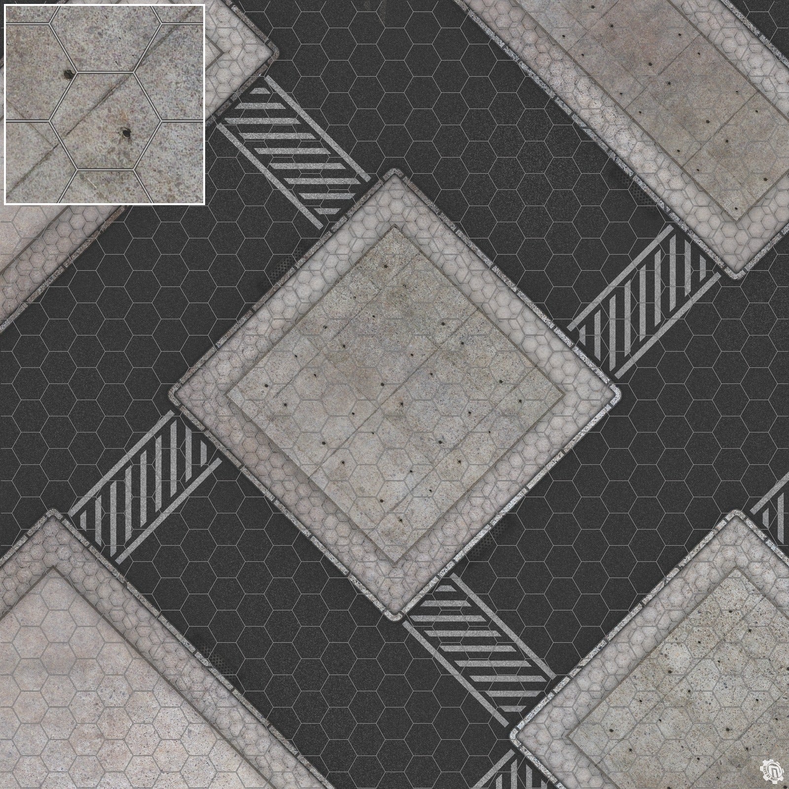 Mats by Mars: Hab Blok D Tabletop Wargaming Play Mat