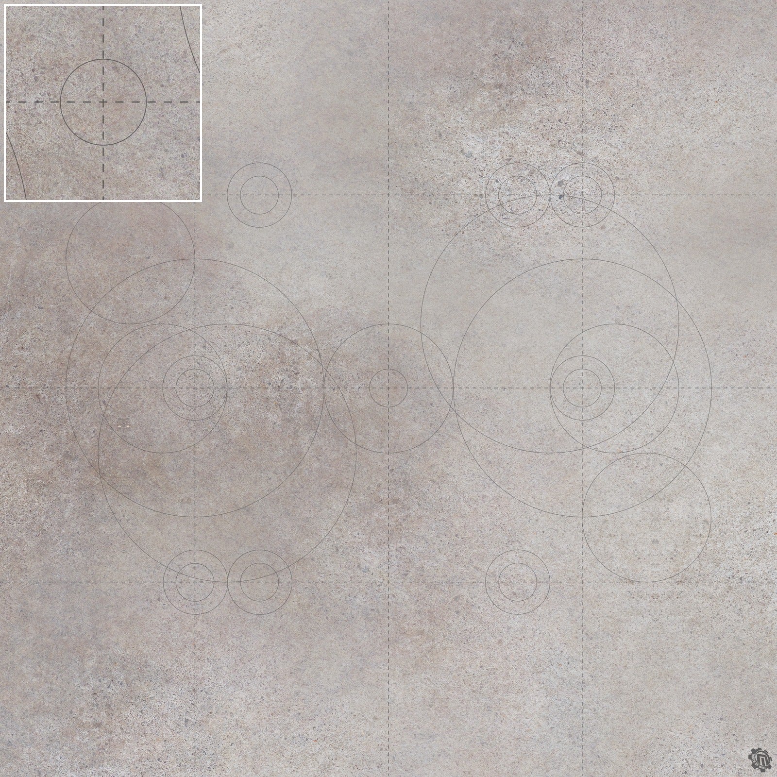 Mats by Mars: Koncrete Blok (Light) Tabletop Wargaming Play Mat