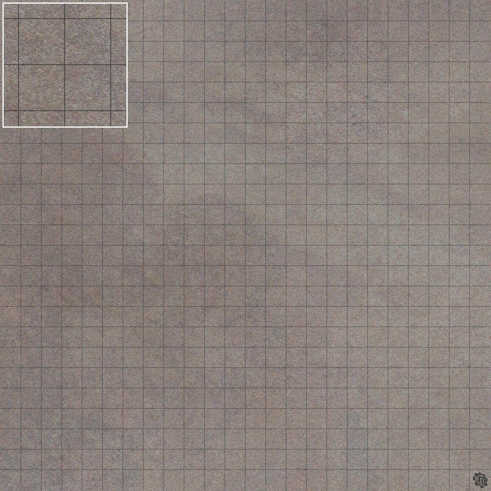 Mats by Mars: Koncrete Blok (Dark) Tabletop Wargaming Play Mat