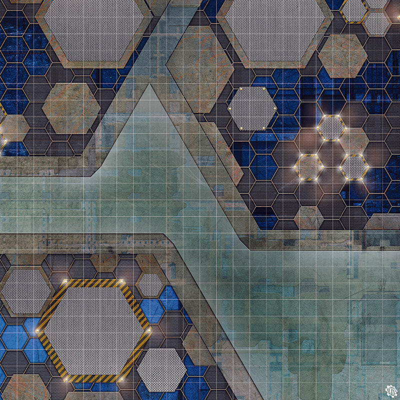 Mats by Mars: Quinfinity Sapphire Tabletop Wargaming Play Mat