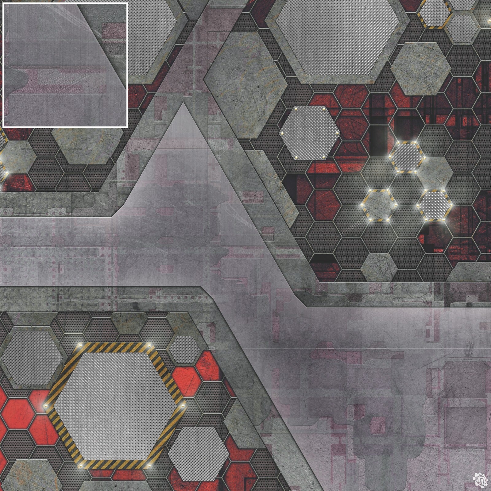 Mats by Mars: Quinfinity Ruby Tabletop Wargaming Play Mat