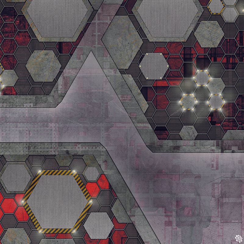 Mats by Mars: Quinfinity Ruby Tabletop Wargaming Play Mat