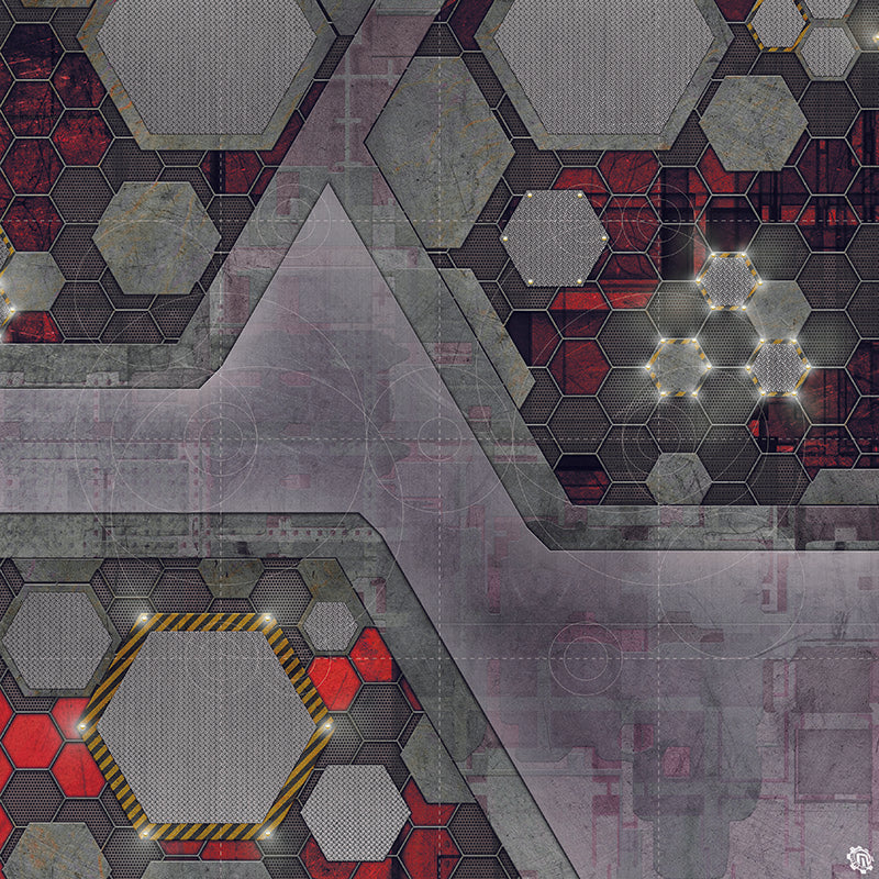 Mats by Mars: Quinfinity Ruby Tabletop Wargaming Play Mat