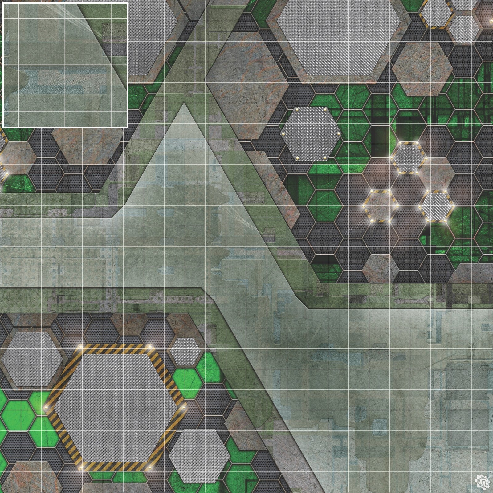 Mats by Mars: Quinfinity Jade Tabletop Wargaming Play Mat