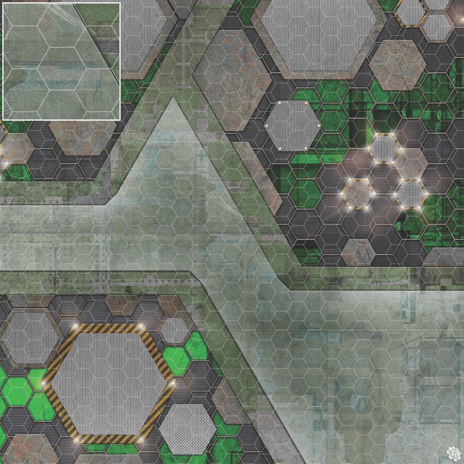 Mats by Mars: Quinfinity Jade Tabletop Wargaming Play Mat