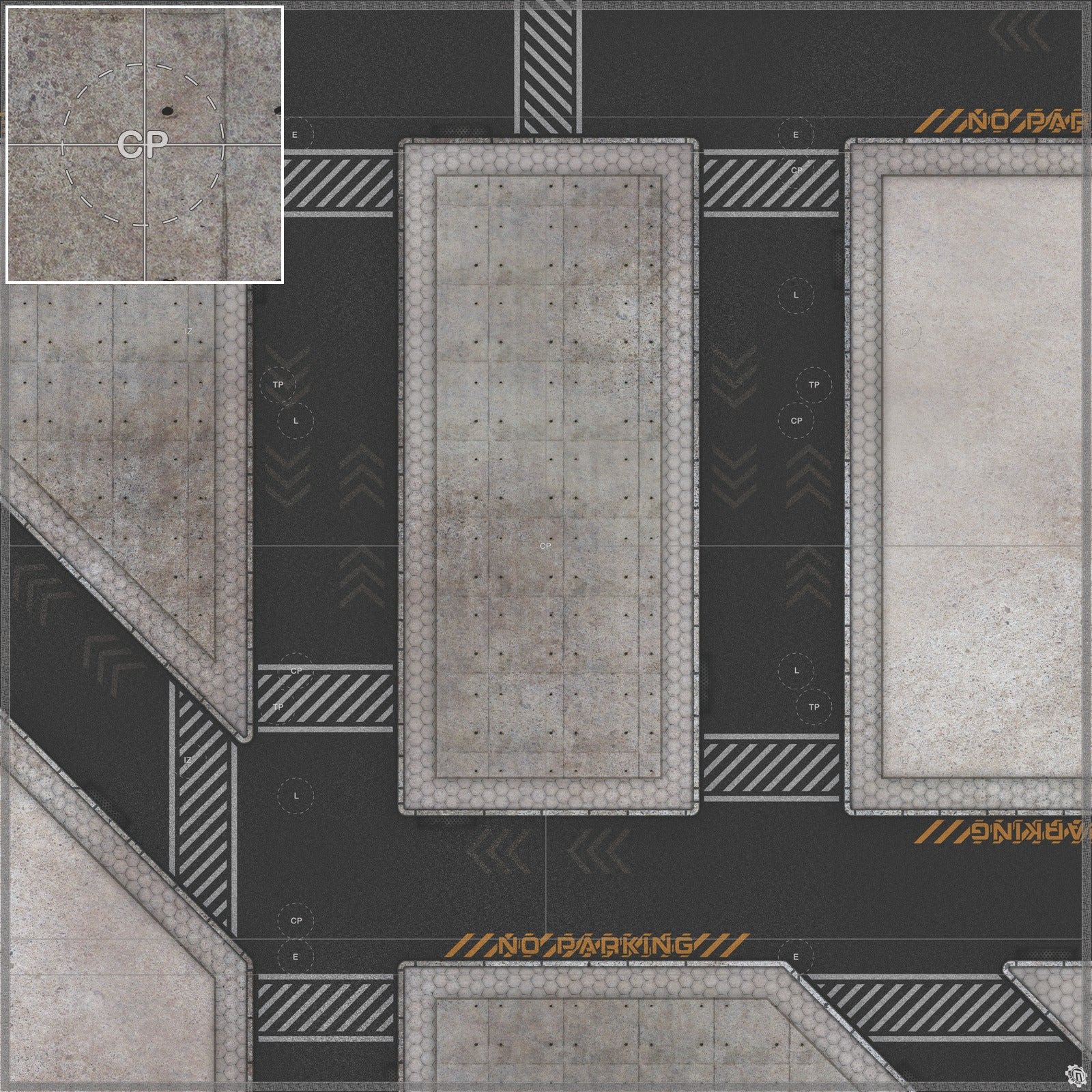 Mats by Mars: Hab Blok A Tabletop Wargaming Play Mat