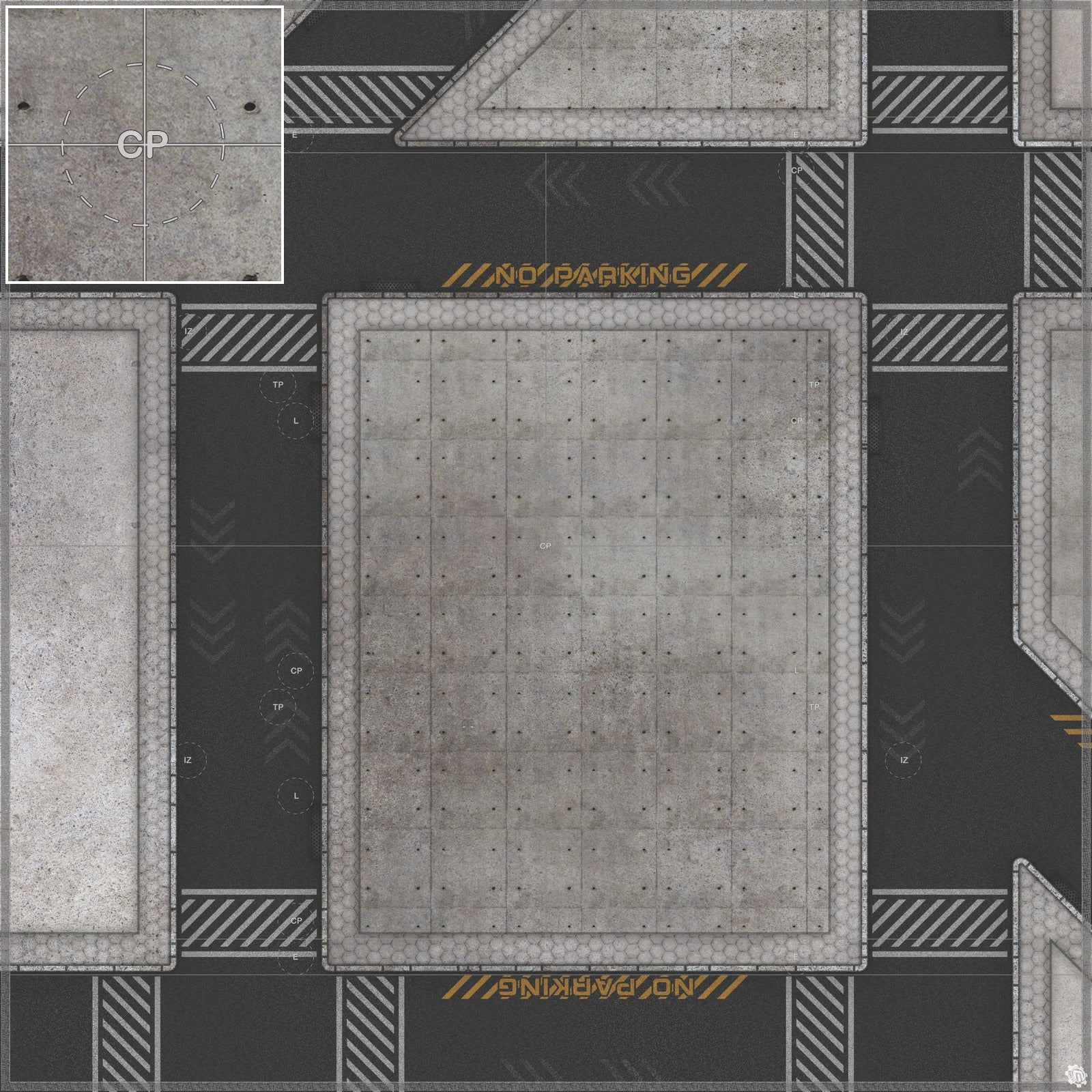 Mats by Mars: Hab Blok B Tabletop Wargaming Play Mat