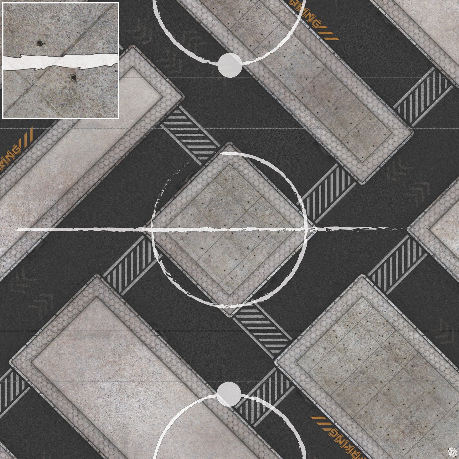 Mats by Mars: Hab Blok D Tabletop Wargaming Play Mat