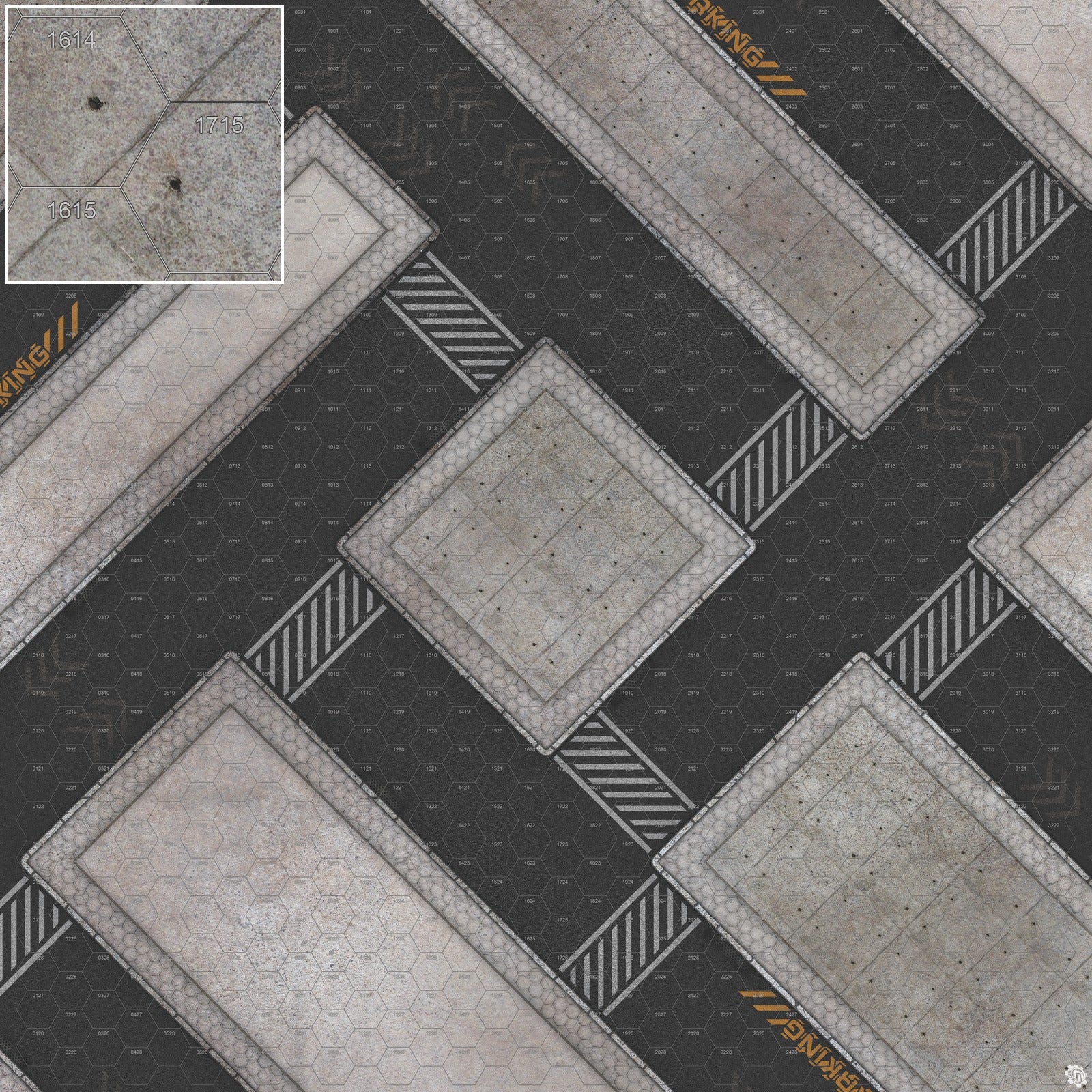 Mats by Mars: Hab Blok D Tabletop Wargaming Play Mat
