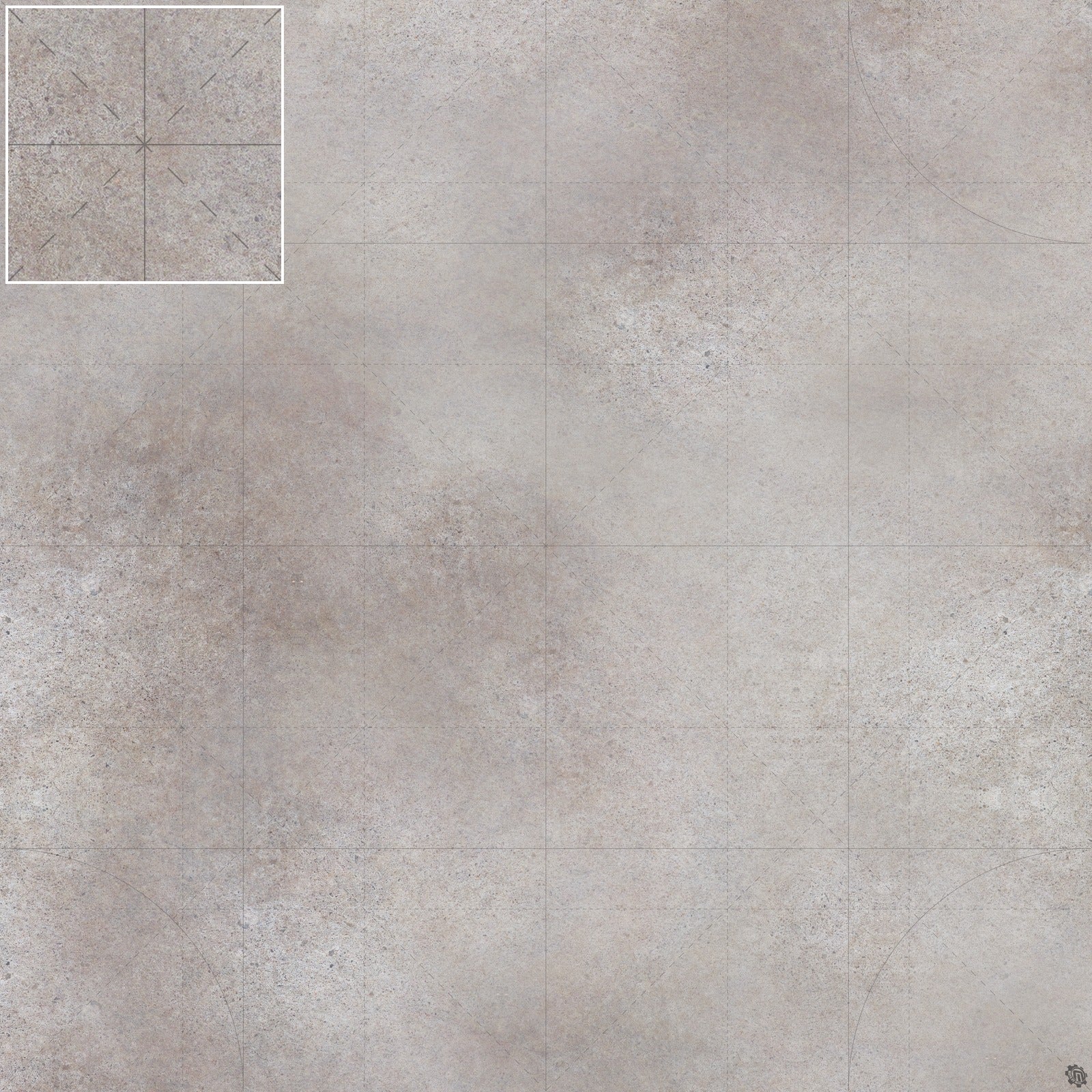 Mats by Mars: Koncrete Blok (Light) Tabletop Wargaming Play Mat