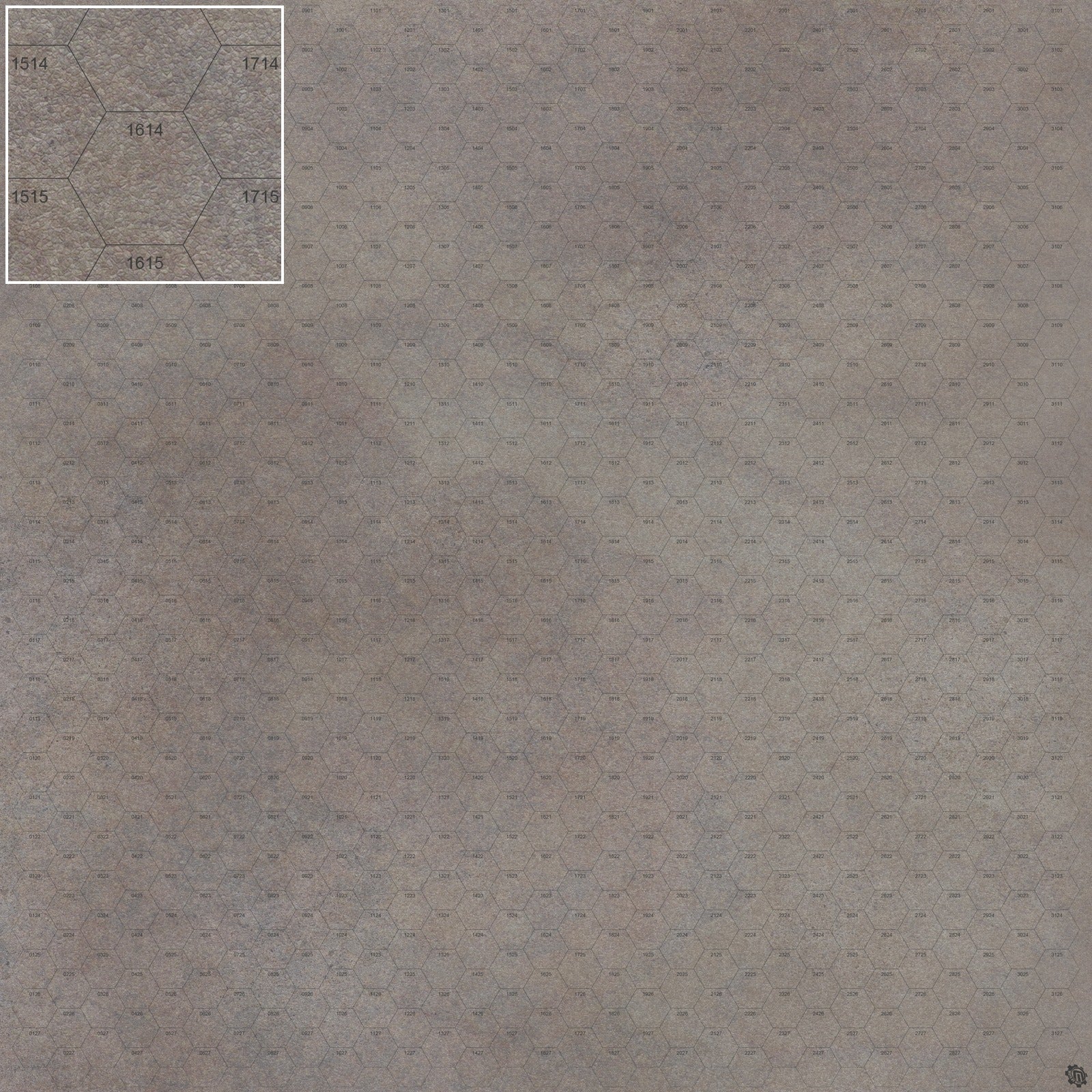 Mats by Mars: Koncrete Blok (Dark) Tabletop Wargaming Play Mat