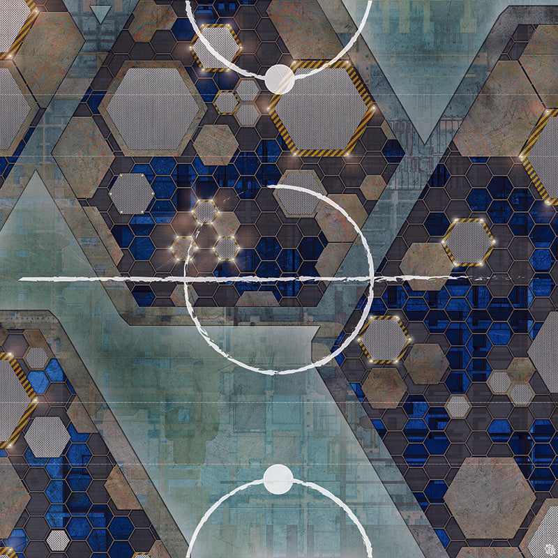 Mats by Mars: Quinfinity Sapphire Tabletop Wargaming Play Mat