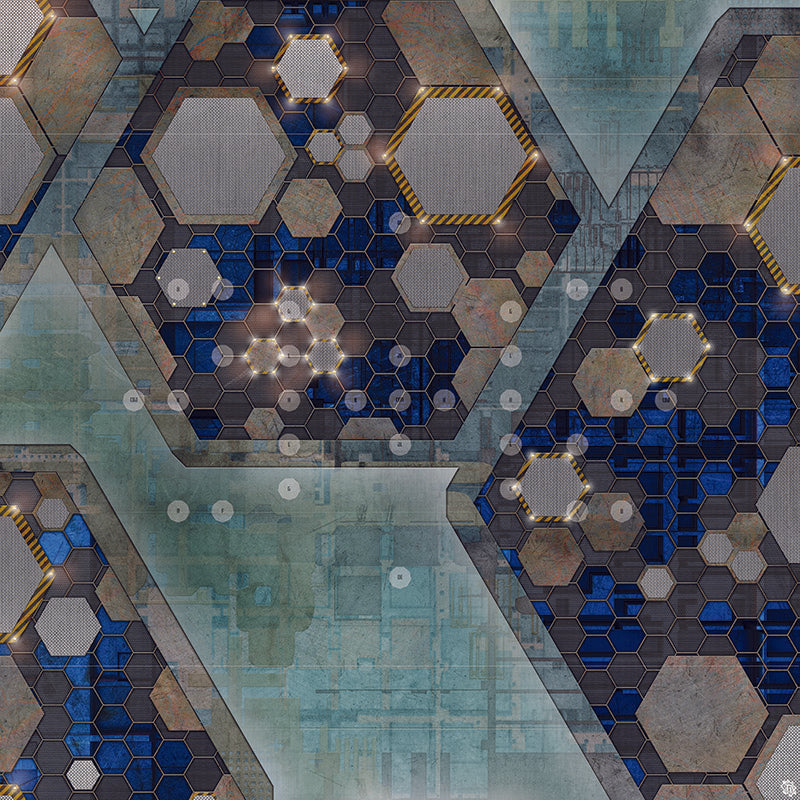 Mats by Mars: Quinfinity Sapphire Tabletop Wargaming Play Mat