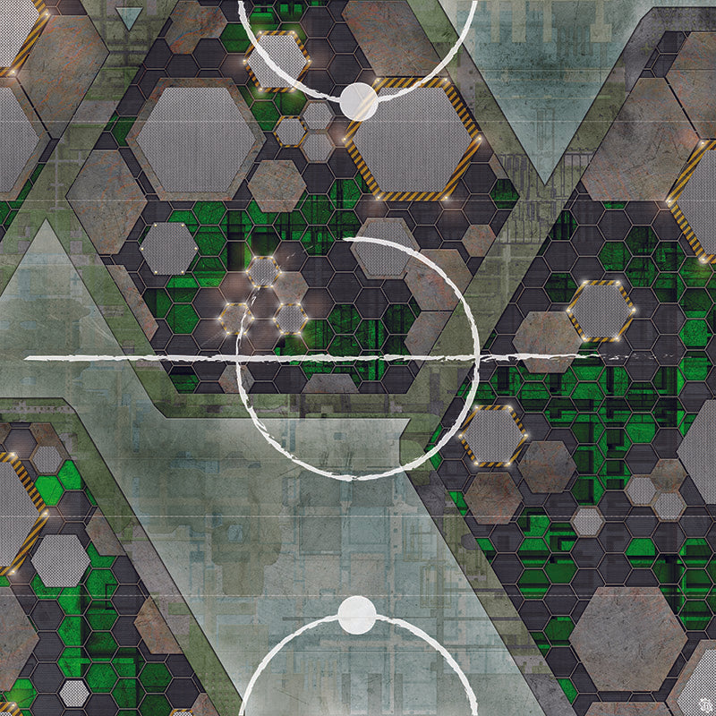 Mats by Mars: Quinfinity Jade Tabletop Wargaming Play Mat