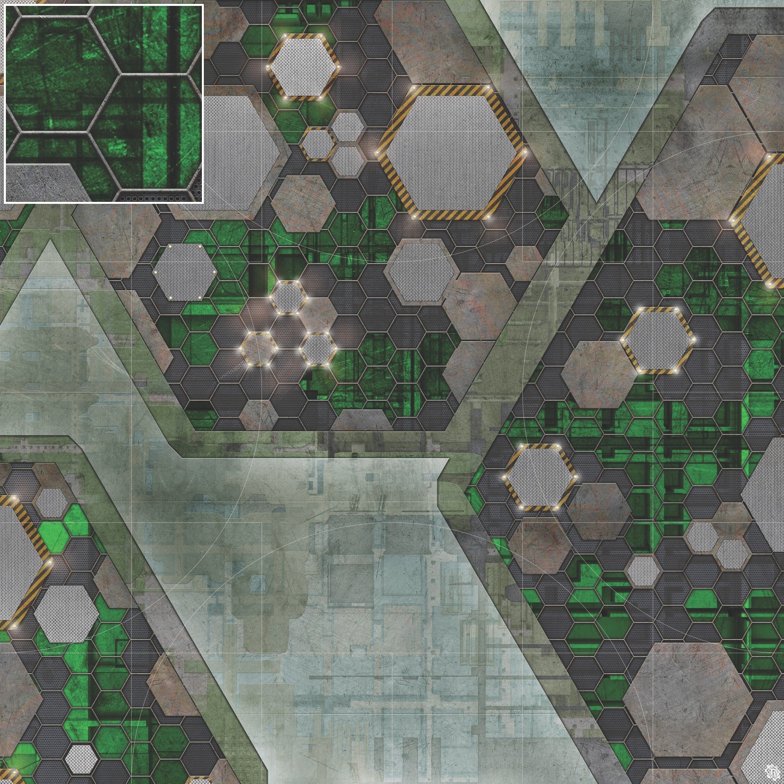 Mats by Mars: Quinfinity Jade Tabletop Wargaming Play Mat