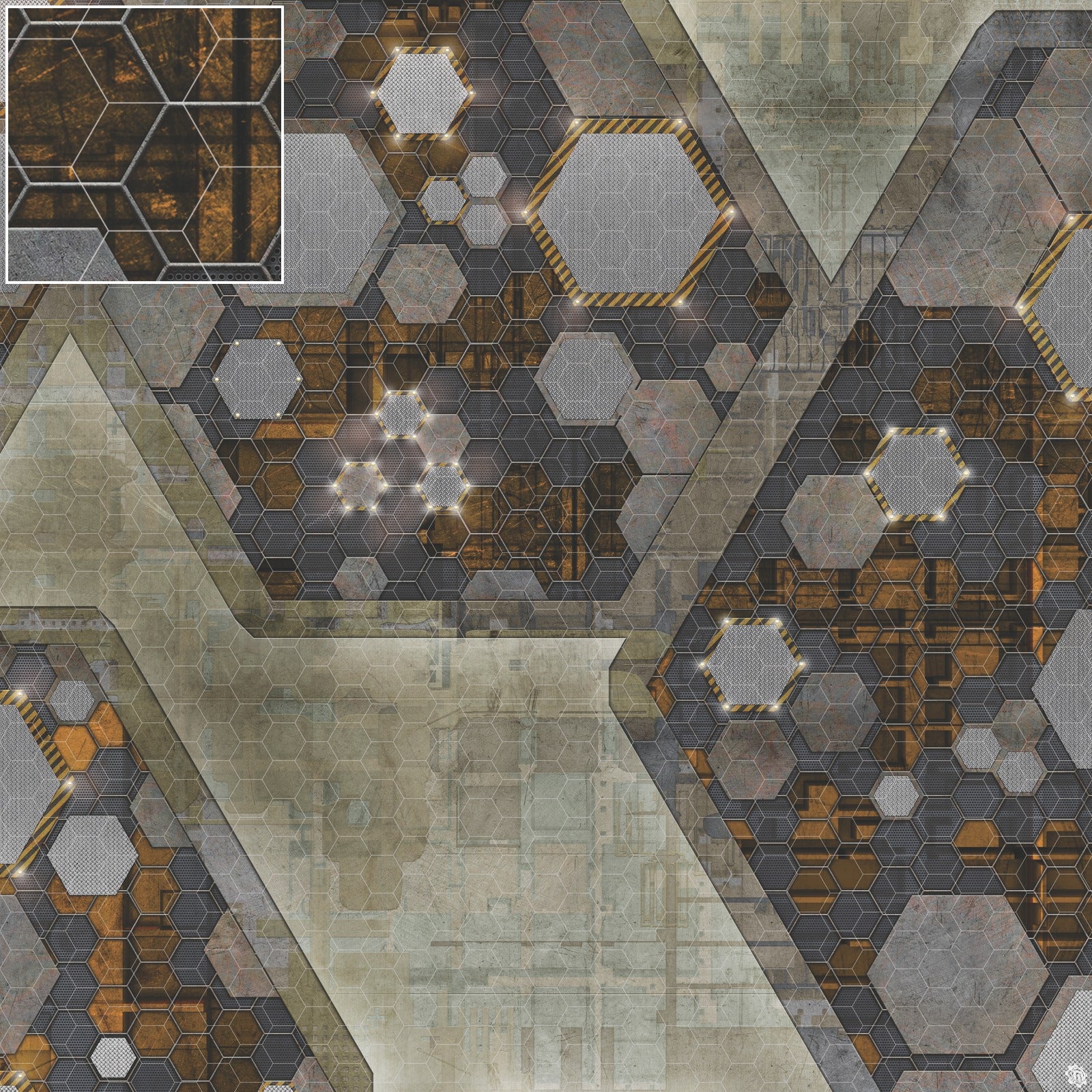 Mats by Mars: Quinfinity Citrine Tabletop Wargaming Play Mat